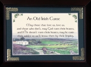 Old Irish Curse - 5x7 Blessing - Walnut Landscape Frame