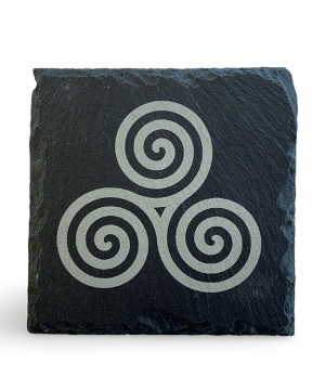 Triskelion Slate Coaster