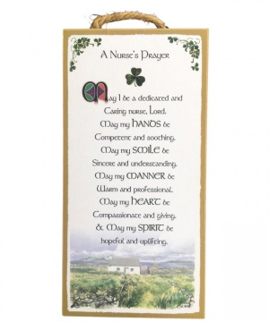 A Nurse's Prayer - Wood Plaque