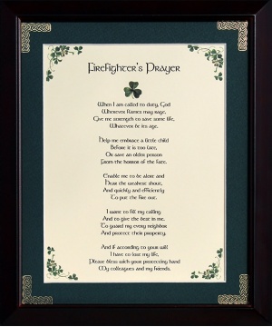 Firefighter's Prayer - 8x10 Blessing (Alternative)