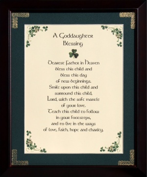 To My Goddaughter - 8x10 Blessing