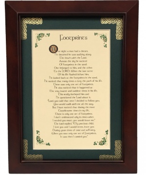 Footprints in the Sand 5x7 Blessing