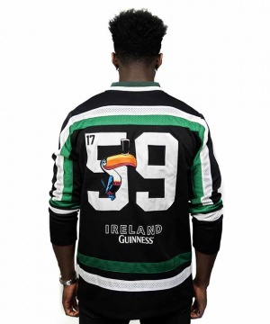Guinness Toucan Hockey Jersey Black and Green